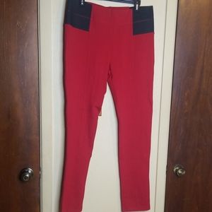 NWOT Red stretch legging pants